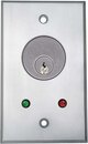 CM-1100: Interruptor de llave - Placa frontal de aluminio fundido, con cilindro opcional y LED:  