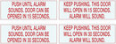 Incluido con CX-DE1200/1220: 4 carteles con opciones de retardo:  