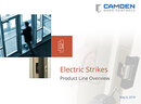 Presentación de la descripción general de la línea de productos: Electric strikes product line 