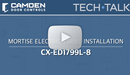 Vídeo de instalación de CX-ED1799L:  